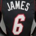 Miami Heat JAMES#6 Black NBA Jersey-9167381