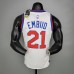 2021 season 76ers cursive retro limited EMBIID#21 white NBA jersey-1143033