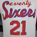 2021 season 76ers cursive retro limited EMBIID#21 white NBA jersey-1143033