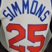 2021 season 76ers cursive retro limited SIMMONS#25 white NBA jersey-9237415