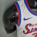 2021 season 76ers cursive retro limited IVERSON#3 white NBA jersey-9940551