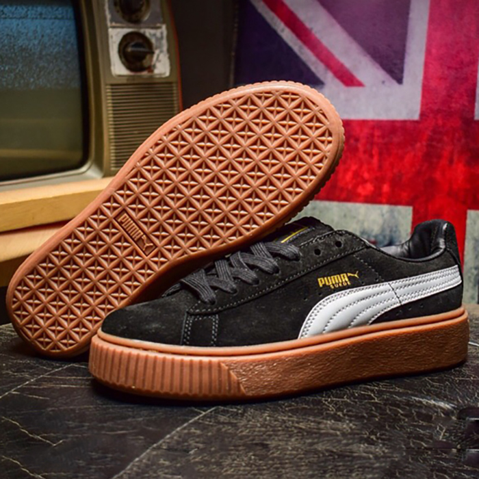 Puma Suede Platform core Running Shoes-Black_13602