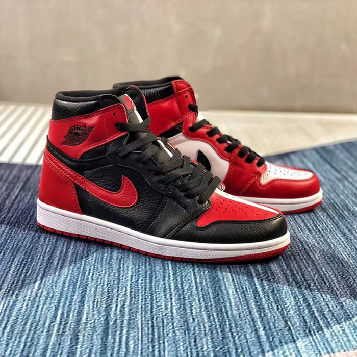 Air Jordan 1 Retro High OG AJ1 Running Shoes-Black/Red_52226