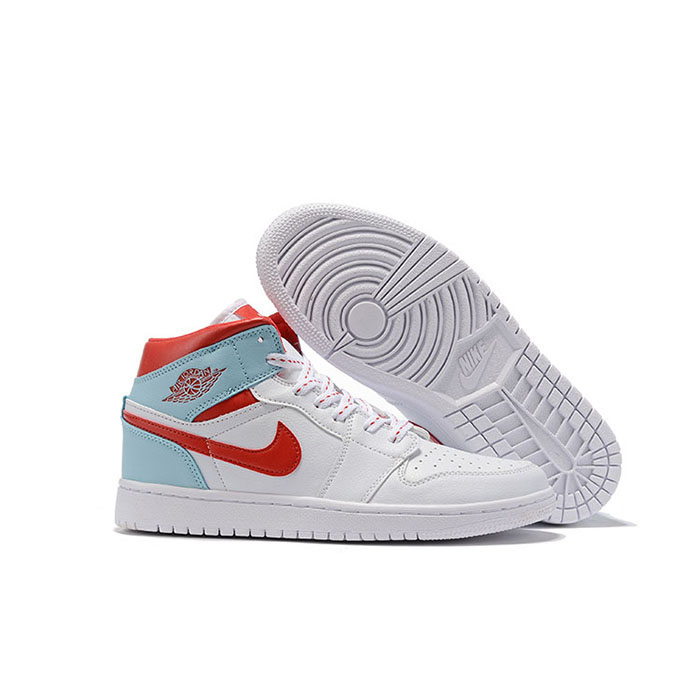 Jordan 1 Series AJ1 Running Shoes-White/Sky Blue_85470