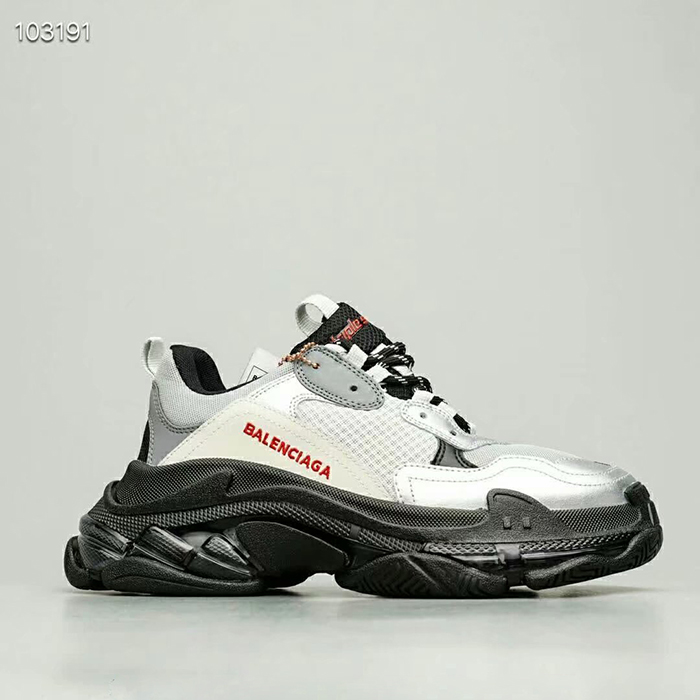 Balenciaga track 3.0 LED​ triple​ Retro Running Shoes-White/Black_12762