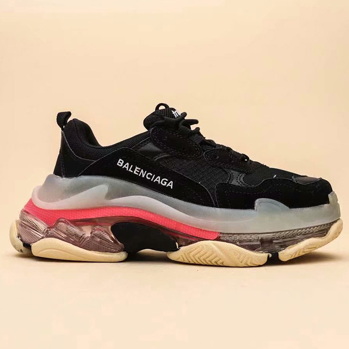 Balenciaga Triple-S Sneaker 17FW ins Running Shoes-Black/White_66718