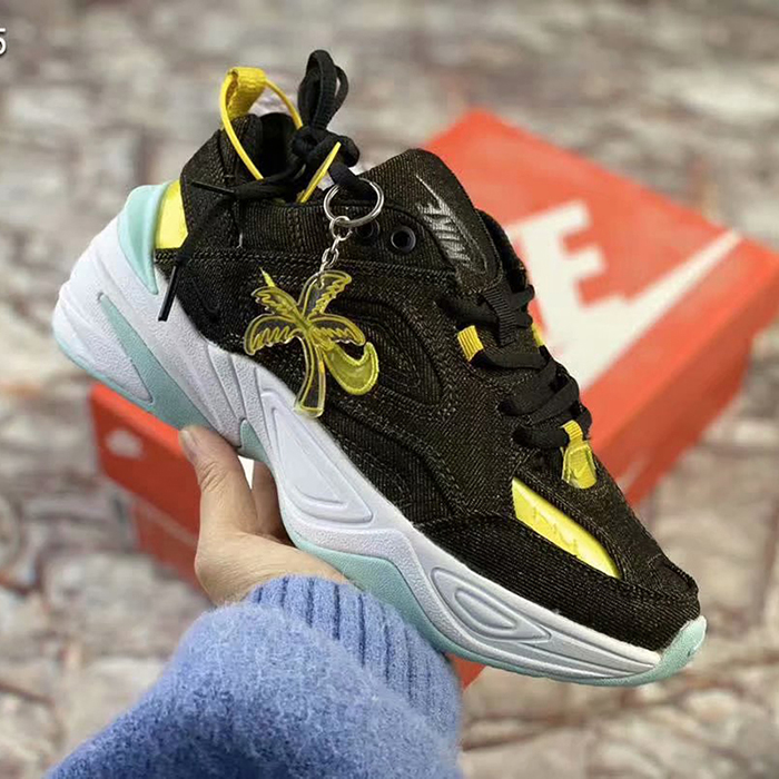 Air Monarch the​ M2K Tekno​ Retro Running Shoes-Black/Gold_21812
