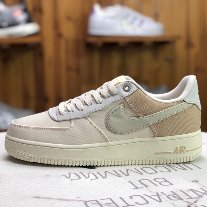 AIR FORCE 1 '07 PRM 3 AF1 Running Shoes-White/Brown_62309