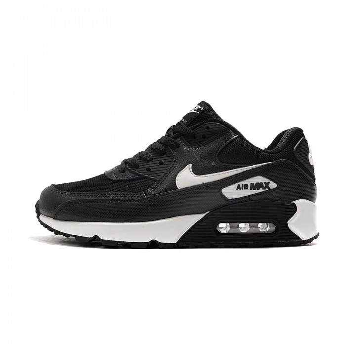 AIR Max 90 Running Shoes-Black/White_79670