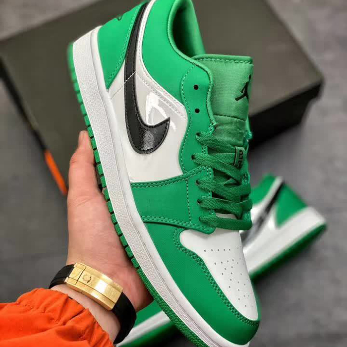 Crossover Air Jordan 1 Low AJ1 Running Shoes-Green/White_66506