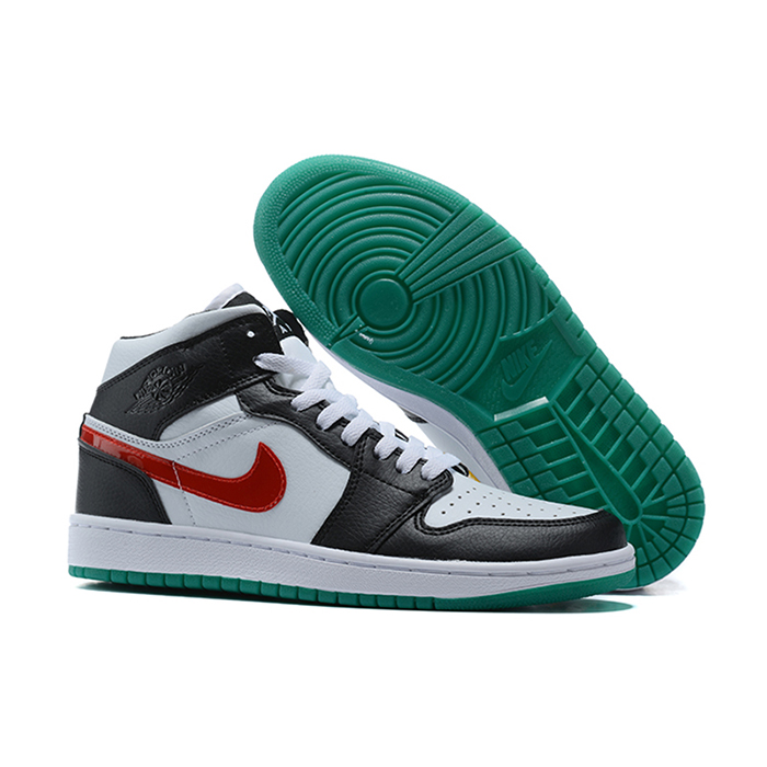 Crossover Jordan Air Series AJ1 Running Shoes-White/Black-9060830