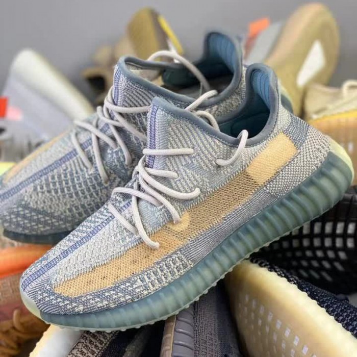 Adidas Yeezy Boost 350 V2 Running Shoes-Blue/Khkai-2359693