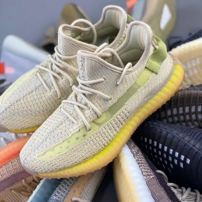 Adidas Yeezy Boost 350 V2 Running Shoes-Khkai/Green-6495254