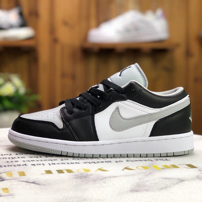 Crossover AIR JORDAN 1 LOW AJ1 UNC Running Shoes-Black/White-2391628