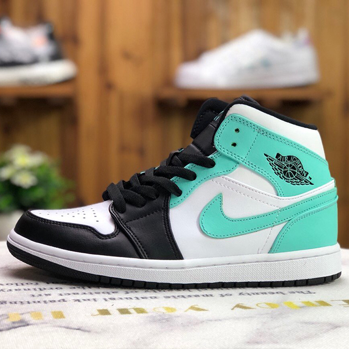 Crossover Jordan AIR JORDAN 1 MID SE AJ1 Running Shoes-Black/Green-9571200