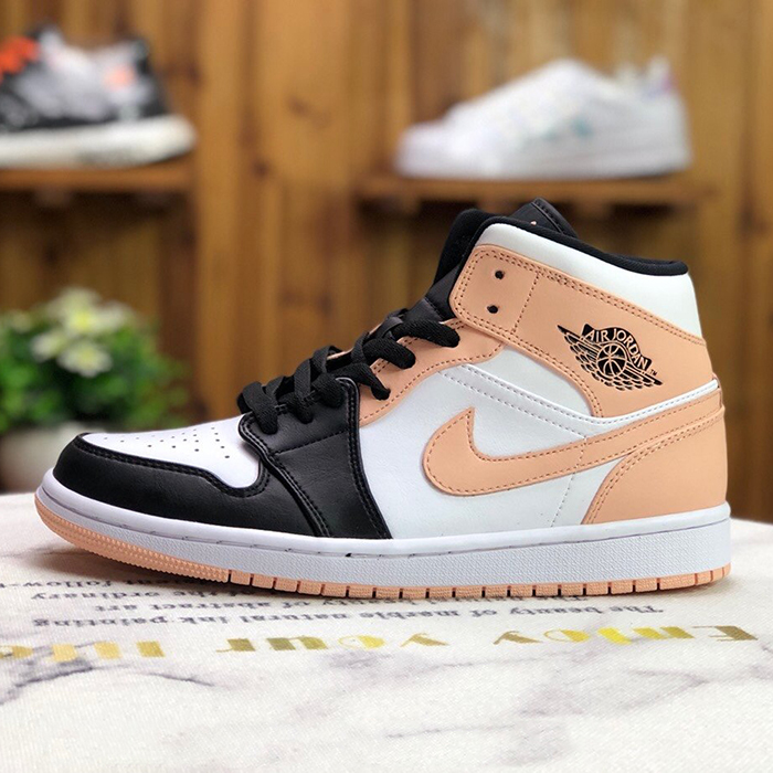 Crossover Jordan AIR JORDAN 1 MID SE AJ1 Running Shoes-Black/Khkai-2468462