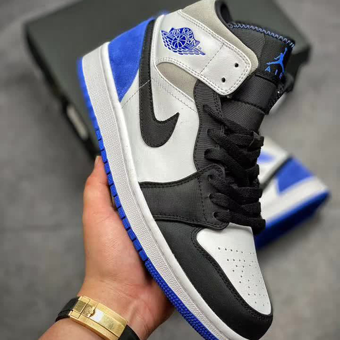 Air Jordan 1 Mid SE“Game Royal”Running Shoes-Black/White-5978820