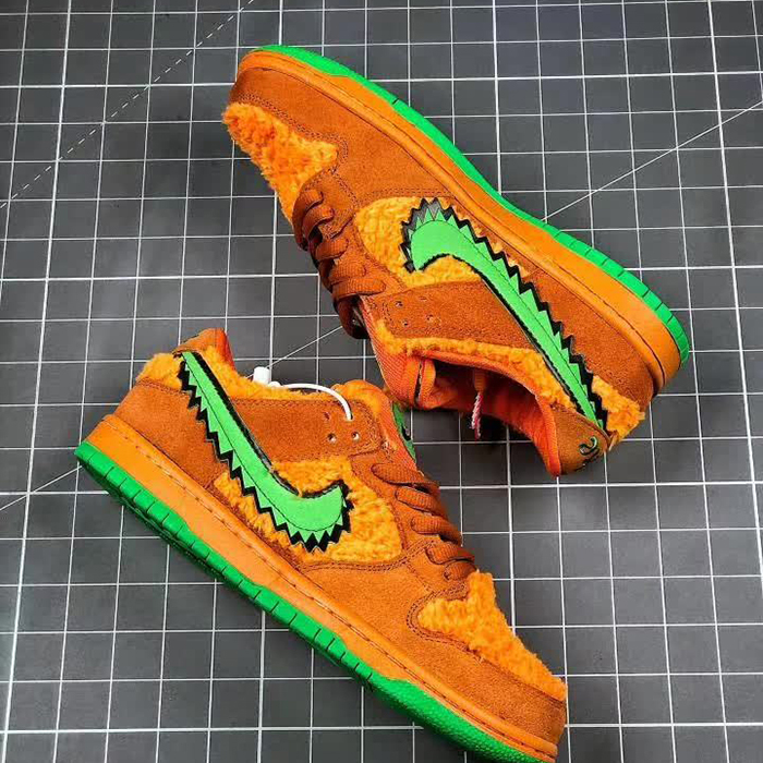 SB Dunk Low Grateful Dead Bears Orange Running Shoes-Khkai/Green-1687366