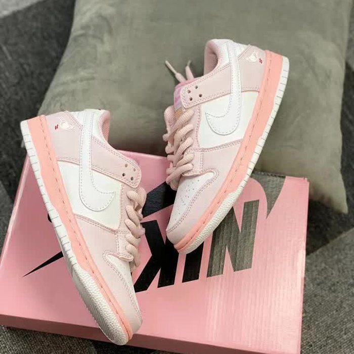Staple x SB Dunk Low Pigeon Pink Women Running Shoes-Pink/White-1858779