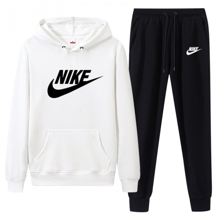 2 Piece Hooded Autumn and Winter Sweatshirts Long Sleeve Sweater Long Pants Set Casual Clothes-4712623