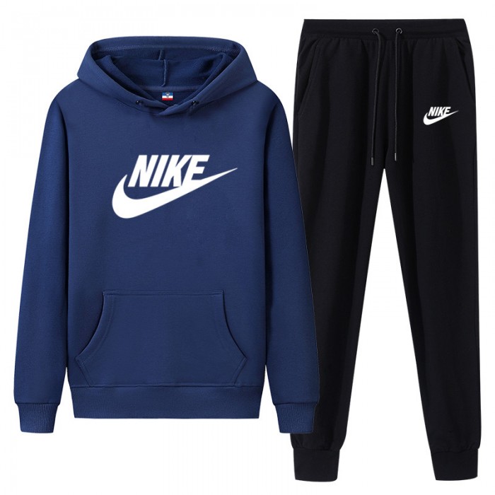 2 Piece Hooded Autumn and Winter Sweatshirts Long Sleeve Sweater Long Pants Set Casual Clothes-6145263