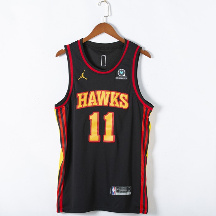Eagle Atlanta Hawks 11 2021 New Black jersey-7942400