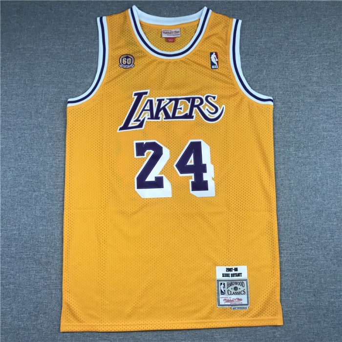 Los Angeles Lakers 24 yellow 60th anniversary-5185852