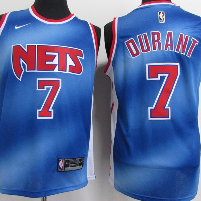 2021 New Brooklyn Nets No. 7 Retro Gradient Blue-9035931