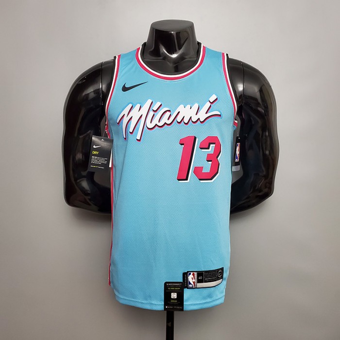 ADEBAYO#13 Miami Heat V-neck Blue NBA jersey-607777
