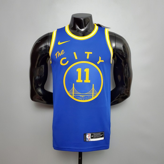Tram version DURANT#11 Golden State Warriors blue NBA jersey-2878982