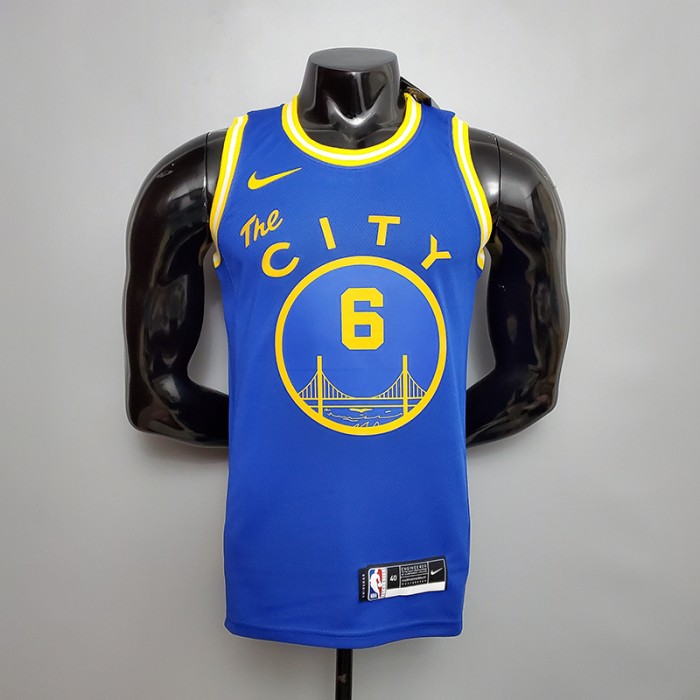 Tram version DURANT#6 Golden State Warriors blue NBA jersey-7486416