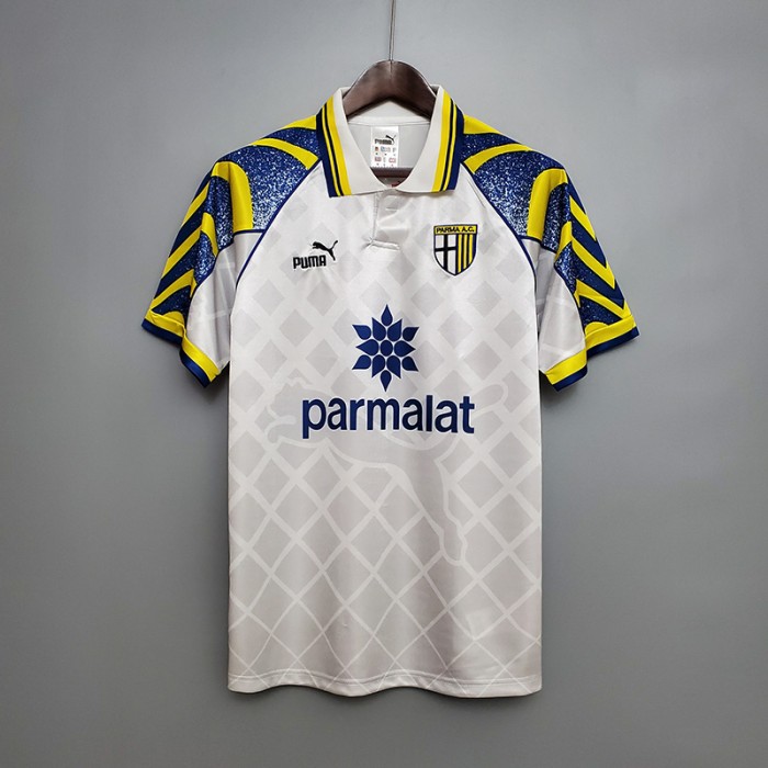 Retro Palma 95/97 White Parma Calcio short sleeve training suit-8644609