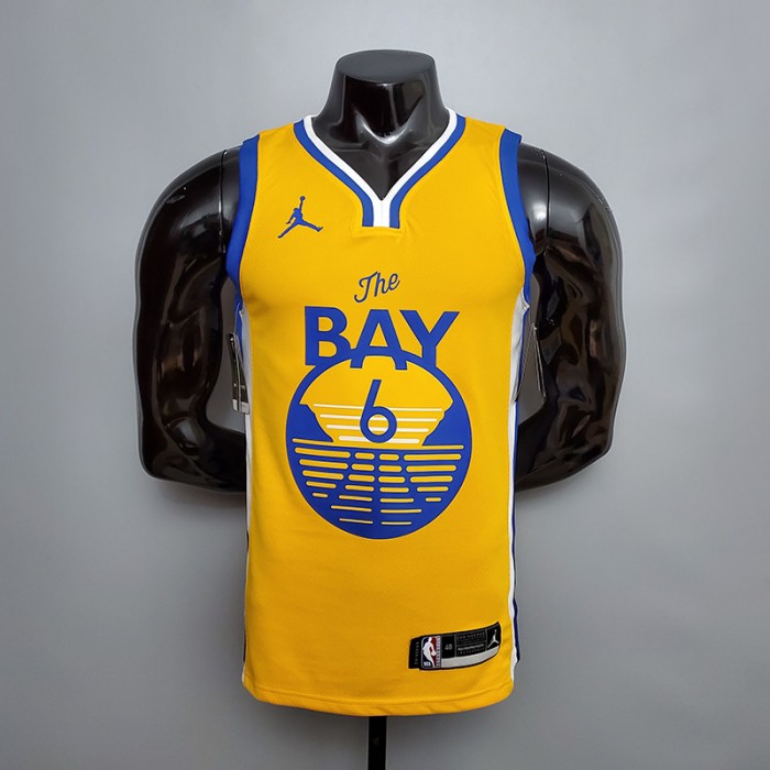 New YOUNG#6 Golden State Warriors yellow NBA jersey-6935440