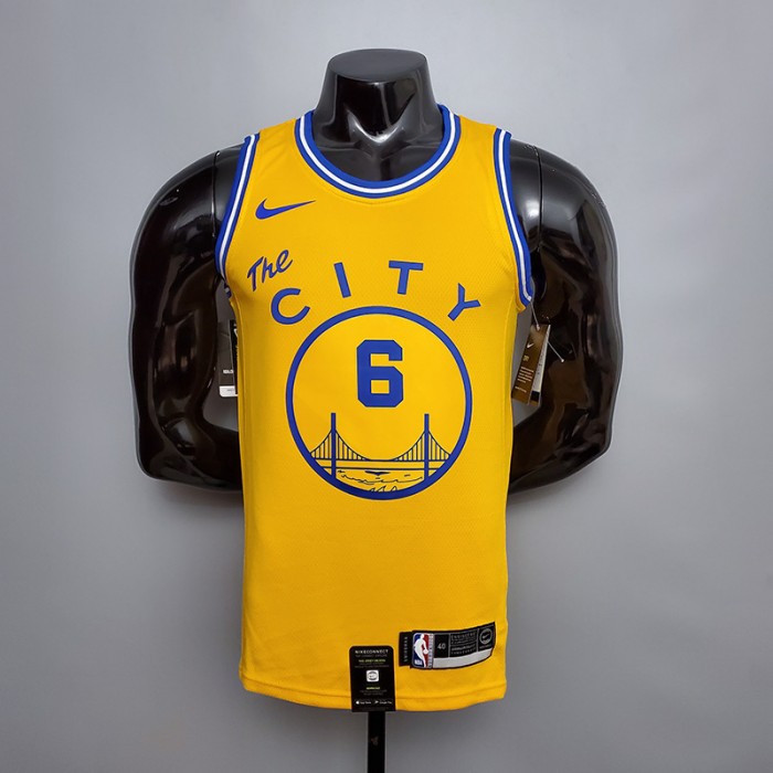 Tram version YOUNG#6 Golden State Warriors yellow NBA jersey-8041391