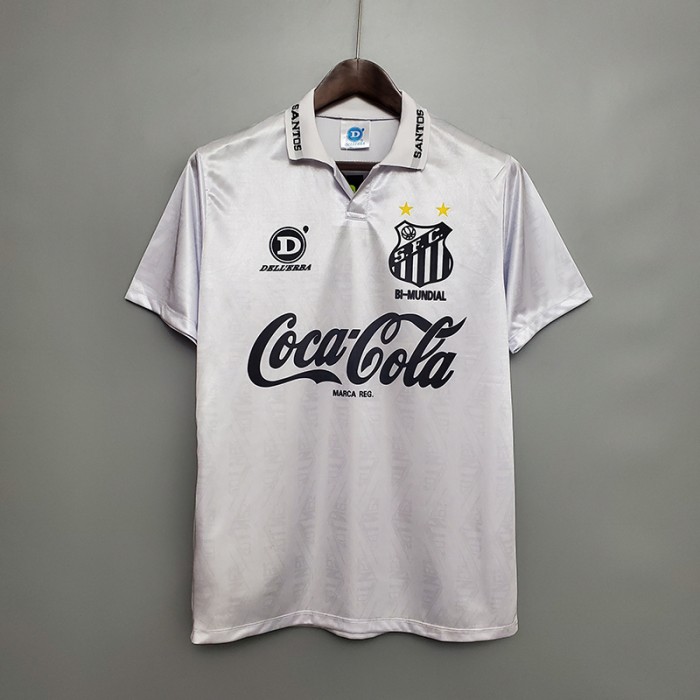 Retro1993 Santos home short sleeve training suit-858758