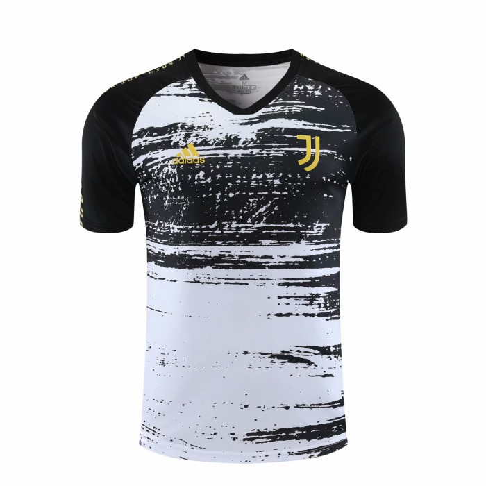 2021 Juventus White Red Training Suit short sleeve training suit-8124280