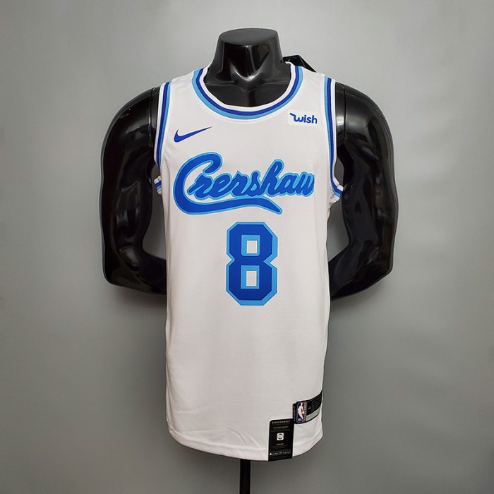 New Bryant #8 Lakers white NBA jersey-6506695