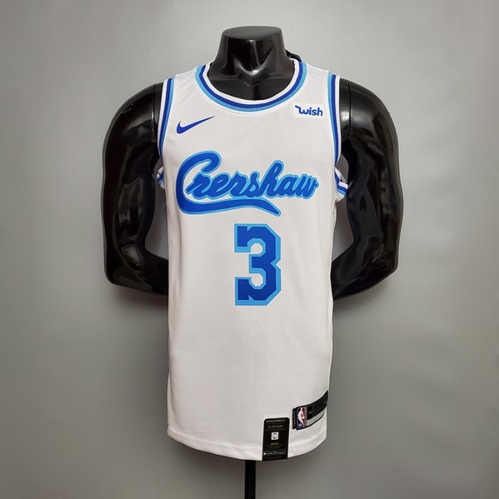 New DAVIS#3 Lakers white NBA jersey-2226011