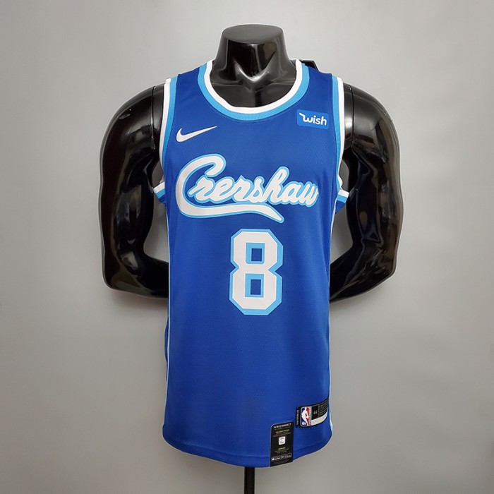 New Bryant #8 Lakers black NBA jersey-5233020