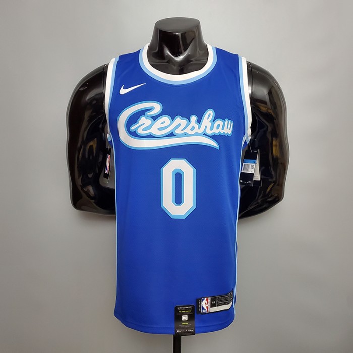 New KUZMA #0 Lakers blue NBA jersey-7800705
