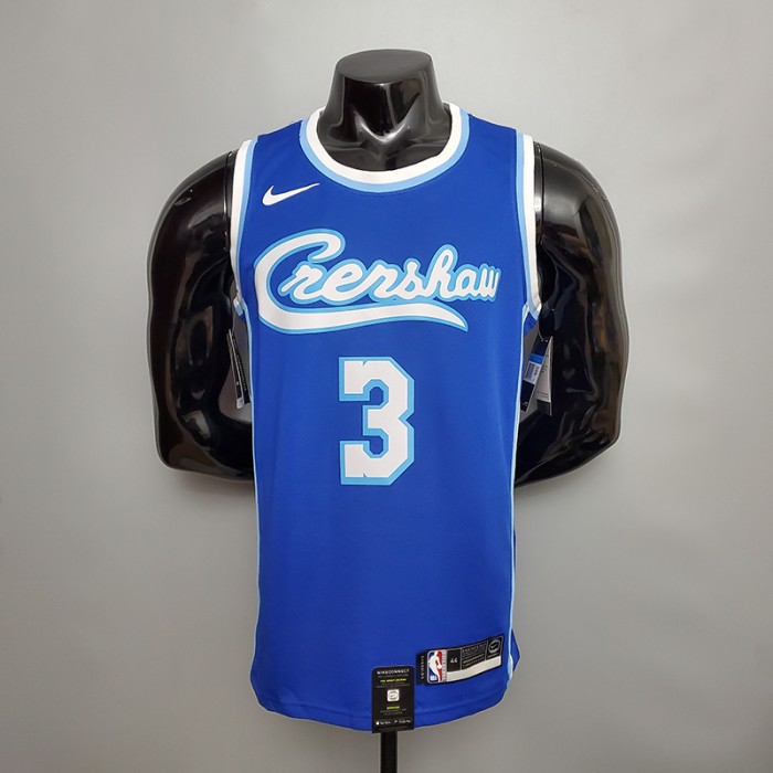 New DAVIS#3 Lakers blue NBA jersey-4654101