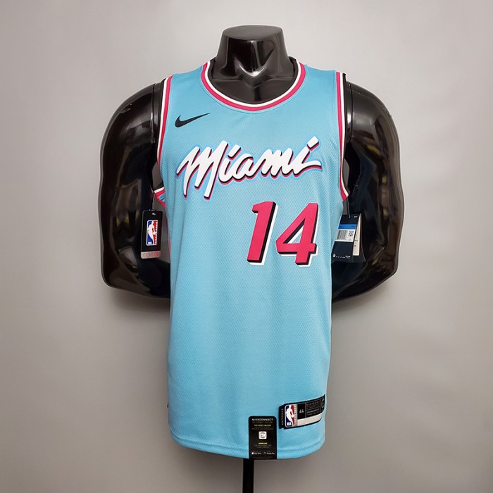 HERRO#14 Miami Heat V-neck blue NBA jersey-731369