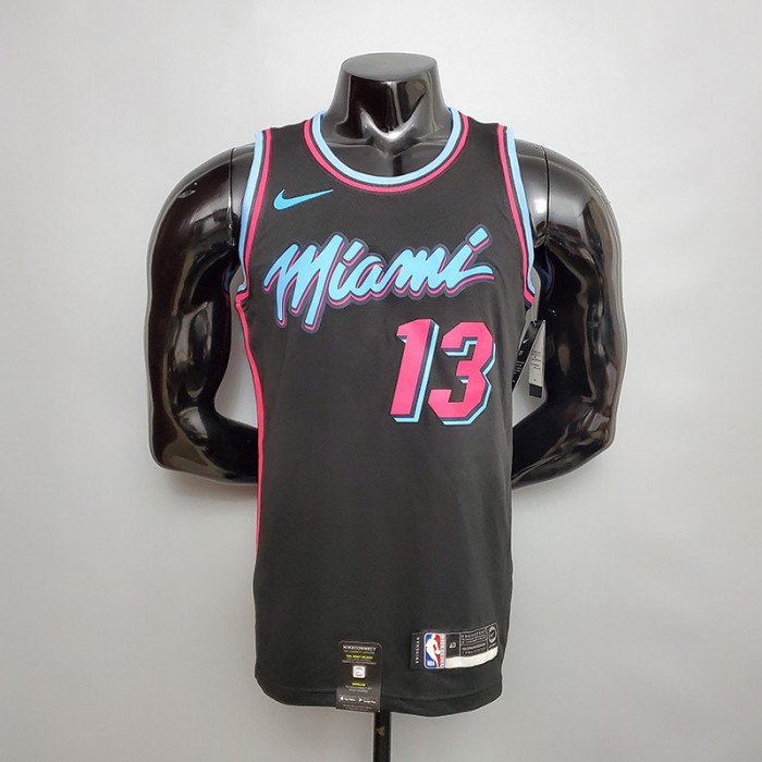 ADEBAYO#13 Miami Heat V-neck black NBA jersey-5440106