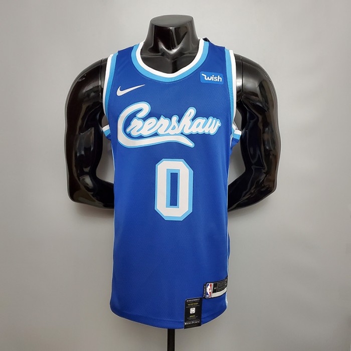 New KUZMA #0 Lakers blue NBA jersey-3893202