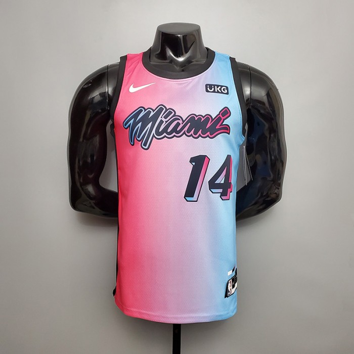 New Miami Heat HERRO#14 City Edition Pink Blue Gradient Color-8788768