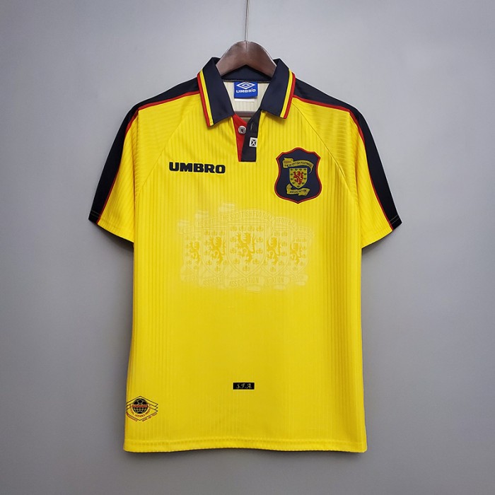 Retro Scotland 96/98 Yellow sleeve training suit-5793511