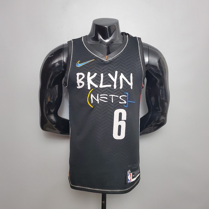 New Brooklyn Nets JORDAN#6 City Edition Black-5427026