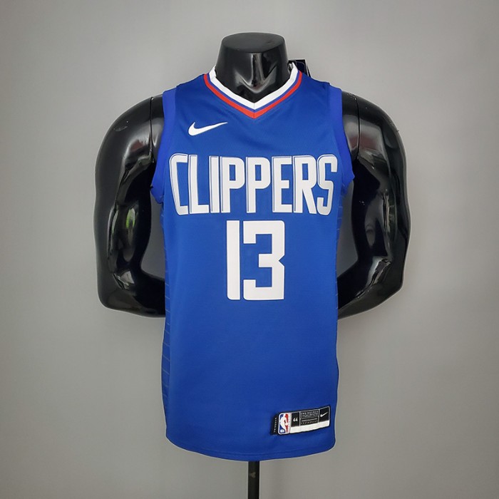 GE0RGE#13 Clippers Limited Edition Blue NBA Jersey-9841345
