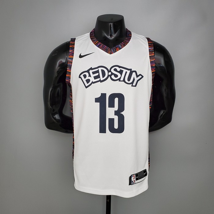Harden #13 Brooklyn Nets City version white NBA jersey-2227341