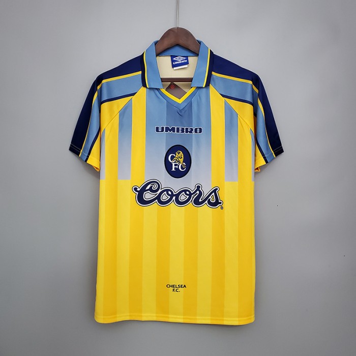 Retro 95/97 Chelsea away version short sleeve training suit-5477937